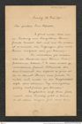 Nachlass Franz Steindachner, Brief von Emilio Ninni an Franz Steindachner (28.05.1911), Inv.Nr. 366.03, Seite 1